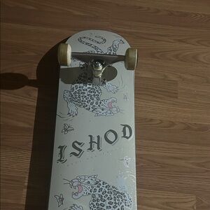 Ishod Skateboard Deck with Leopard Design